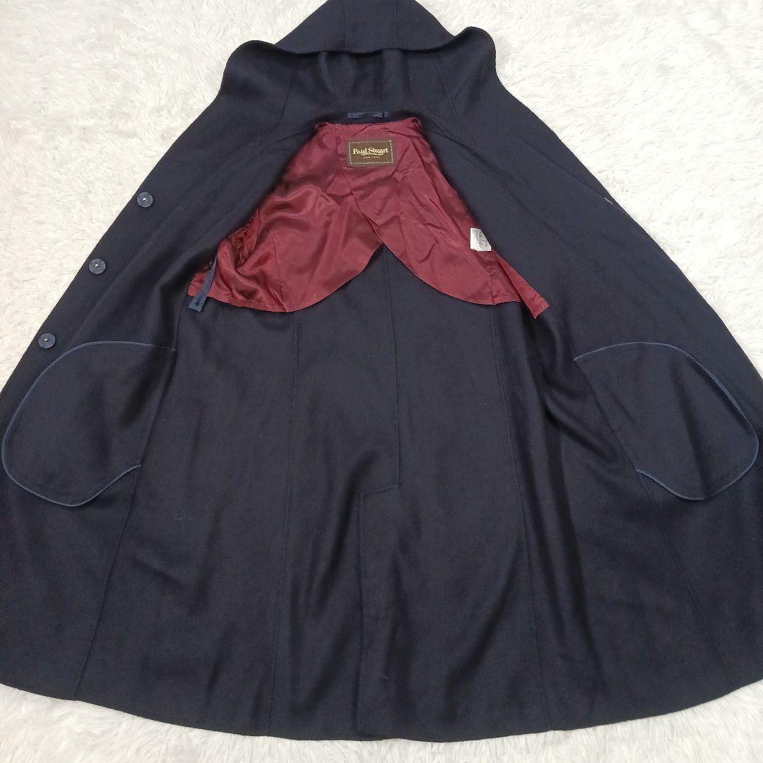 ✨極美品✨ポールスチュアート　カシミヤ混　フーデットコート　女優襟 6