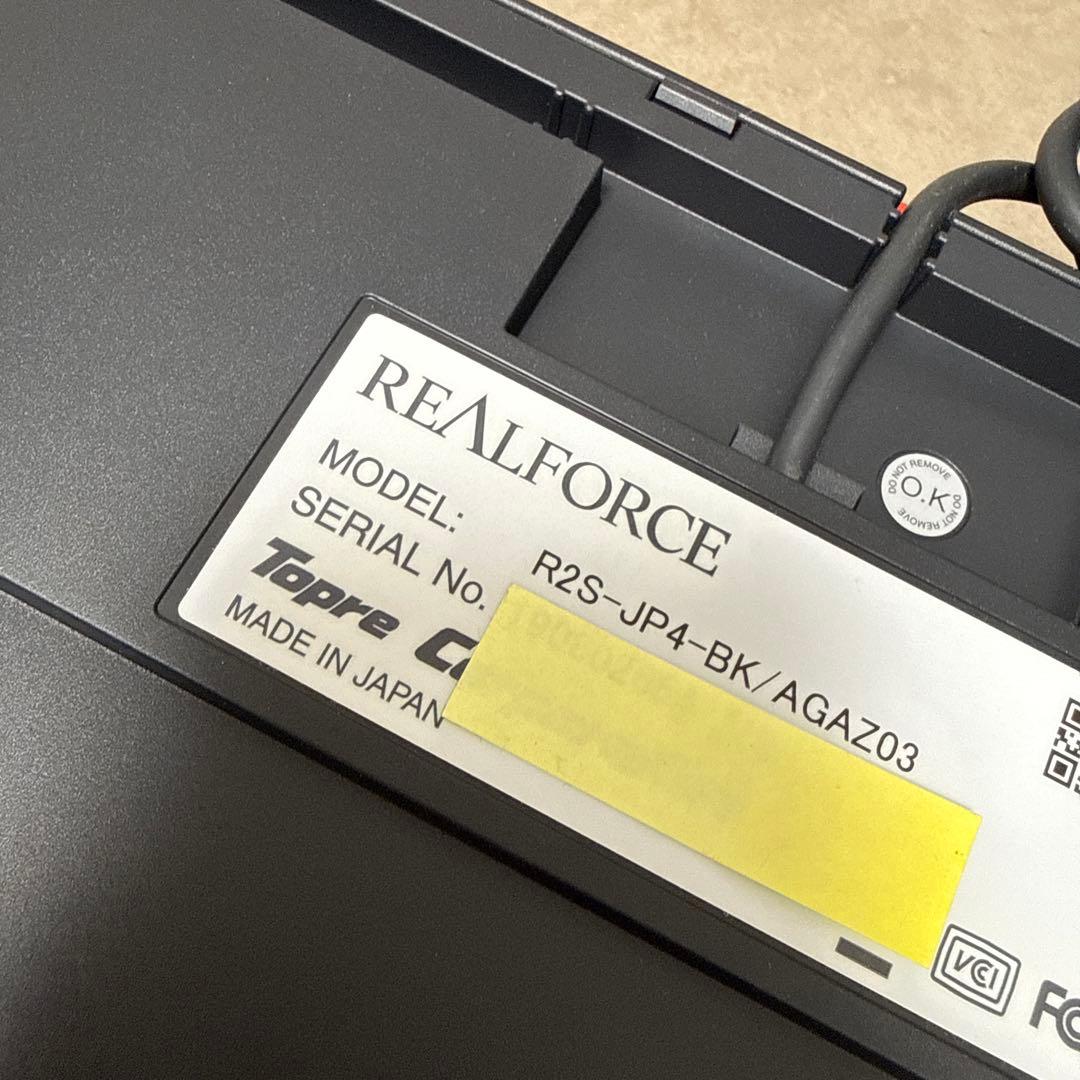 REALFORCE R2S-JP4-BK キーボード