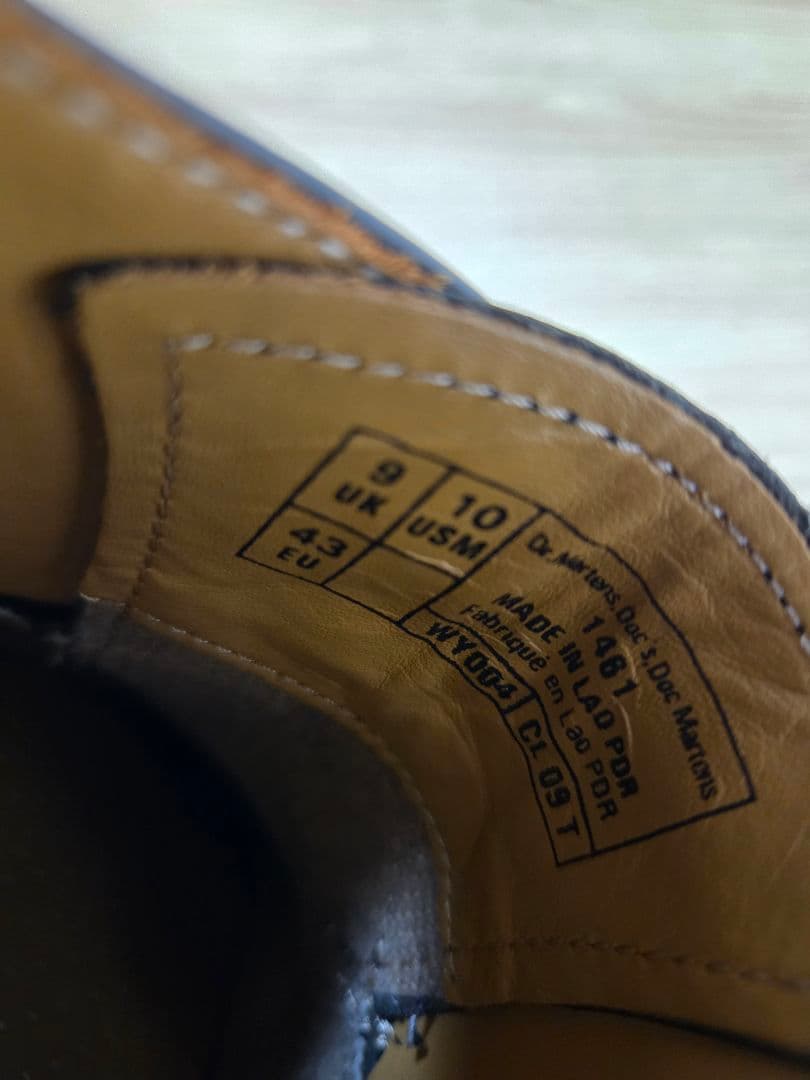 ドクターマーチン　3ホール　uk9