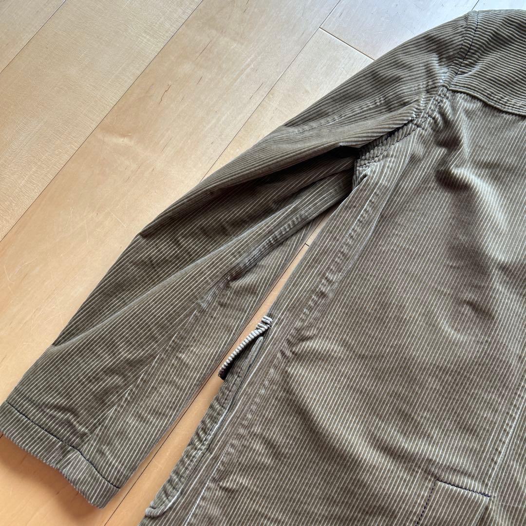 ナンバーナイン　ジョージ期　コーデュロイ　Pコート ベージュ