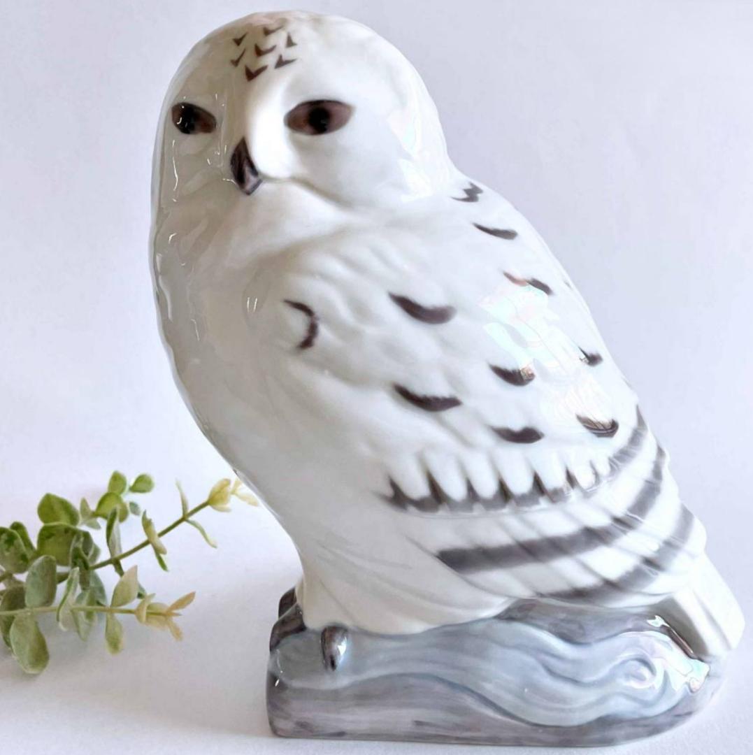ビングオーグレンダール B&G 梟 ふくろう 鳥 フィギュリン デンマーク製