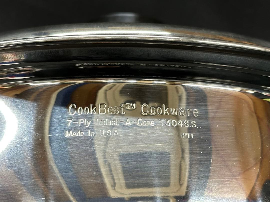 【保管品】Cook Best T304 7-Ply 蒸し器　両手鍋　26cm