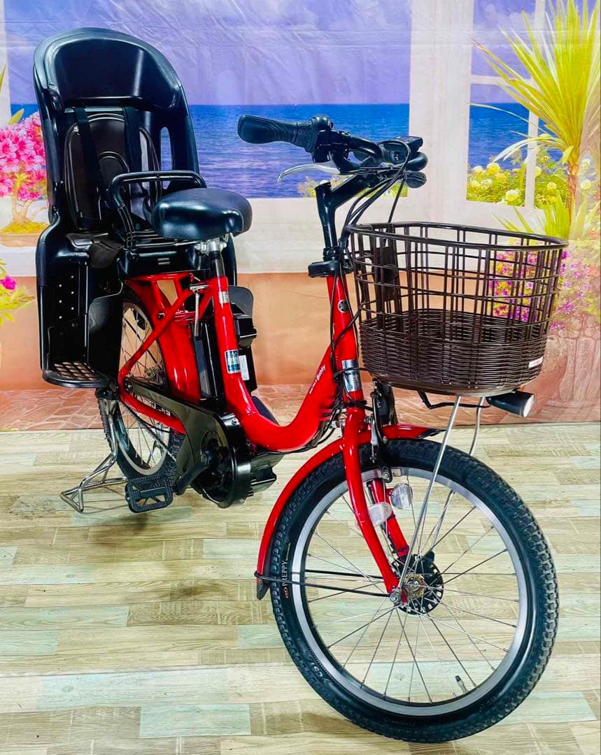人気モデル！パスバビー12AH⭐️ヤマハ子供乗せ電動自転車Y3293
