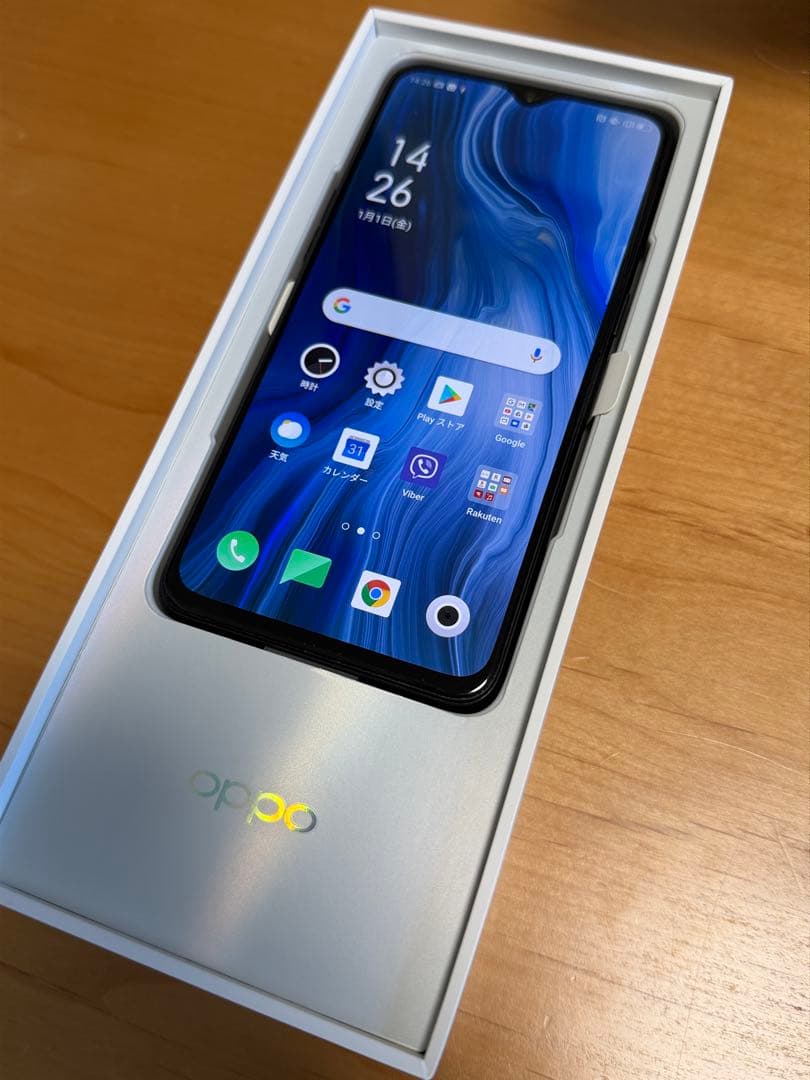 OPPO Reno A 128GB ブラック 楽天モバイル版 箱付属品あり