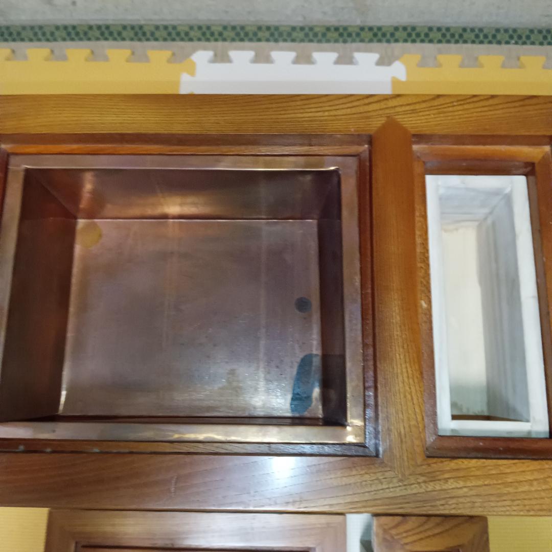 新品　長火鉢　関東長火鉢　関東火鉢　五徳　囲炉裏　アンティーク　江戸火鉢