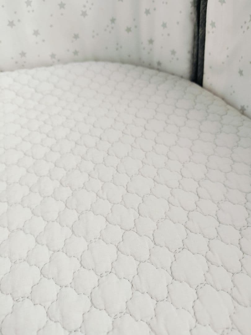 HZDMJ ベビーベッド 折りたたみ グレー 持ち運び可能