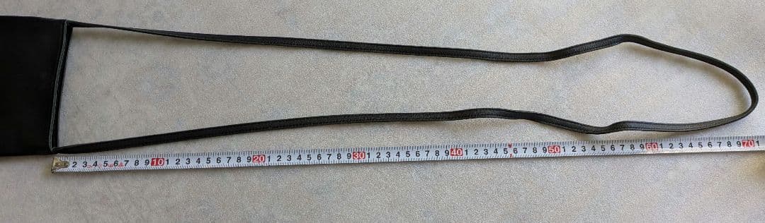 ゴルチエ　レザーサコッシュ　黒バッグ