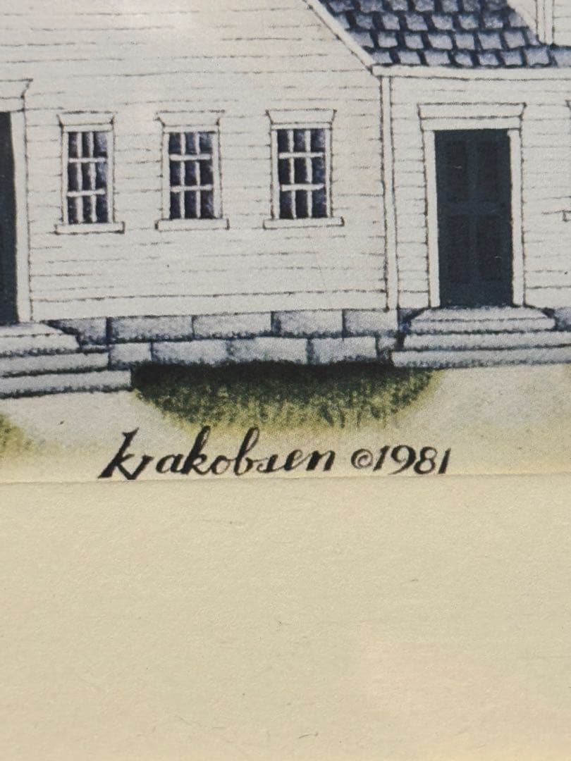 キャシー・ジェイコブセンのシェーカー風景画 k.Jacobsen shaker