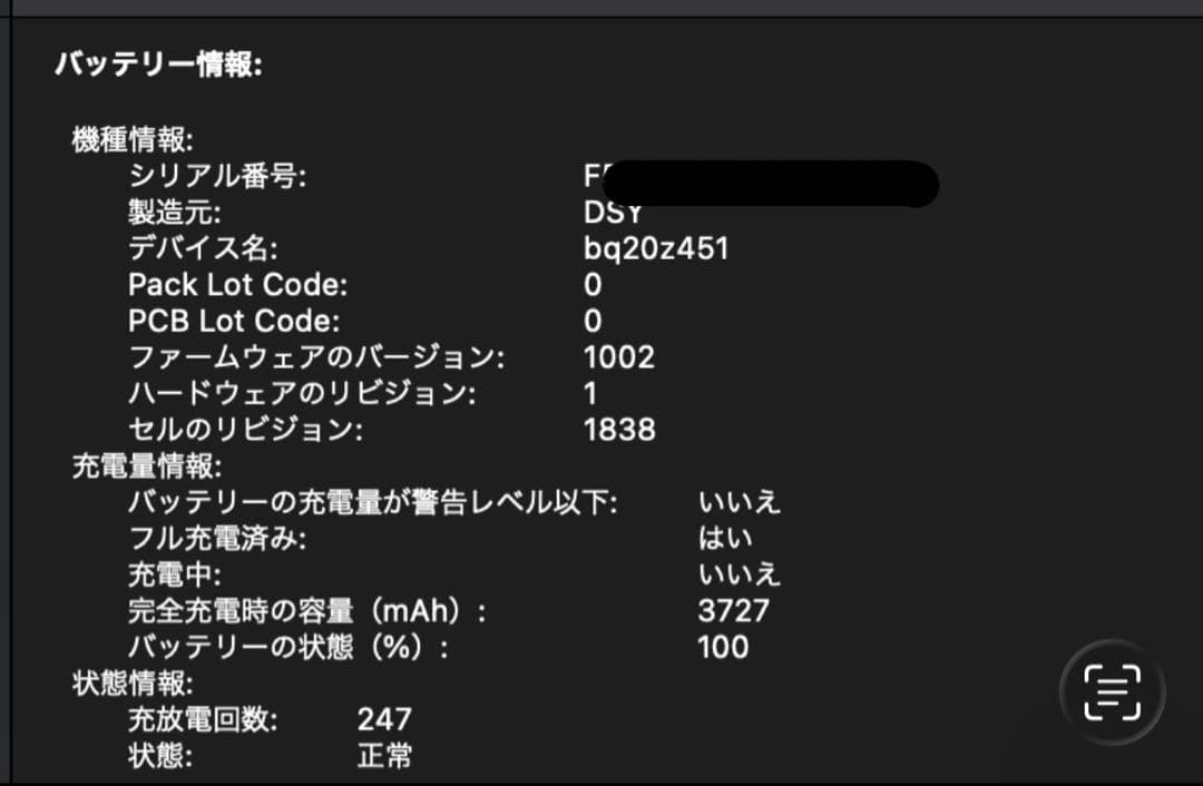 Apple MacBook Air 13インチ 2019 【SSD 1TB】