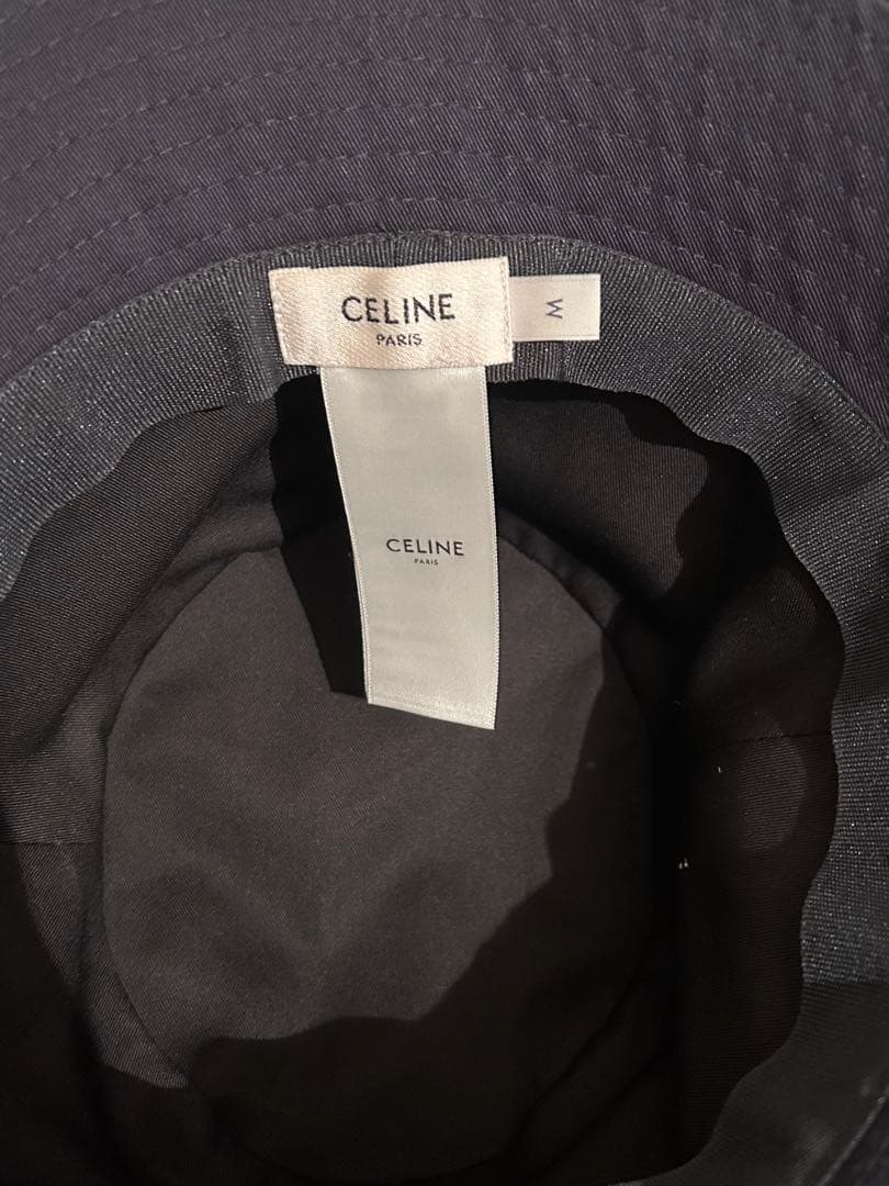 CELINE ブラック バケットハット　ユニセックス　レディース　Mサイズ
