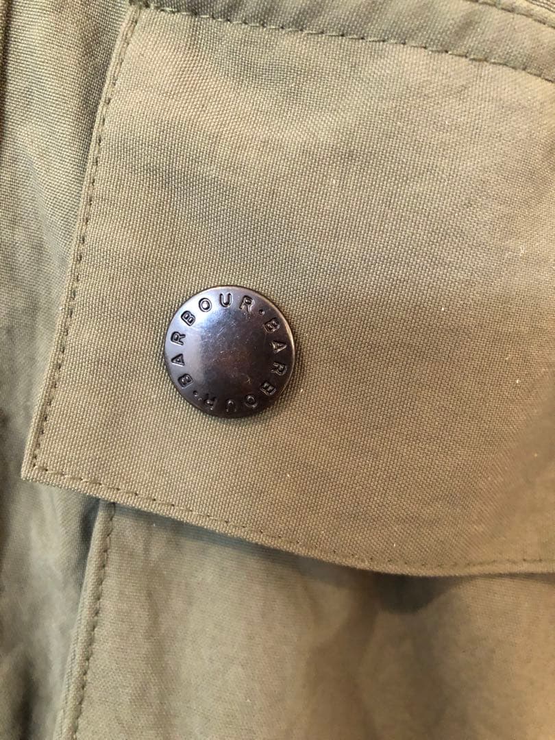 Barbour × Spick and Spanノンワックスジャケット別注タグ付