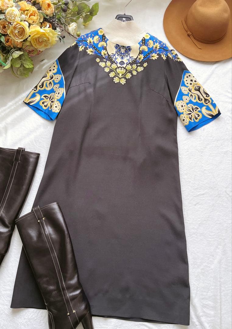 最終値下げ セール☆21万 極美品 エトロ 洗練 プレシャス ゆったり ドレス