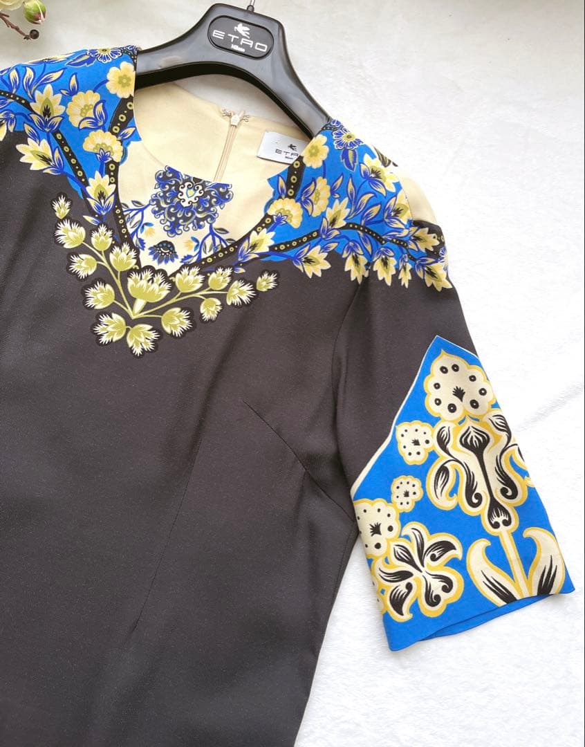 最終値下げ セール☆21万 極美品 エトロ 洗練 プレシャス ゆったり ドレス