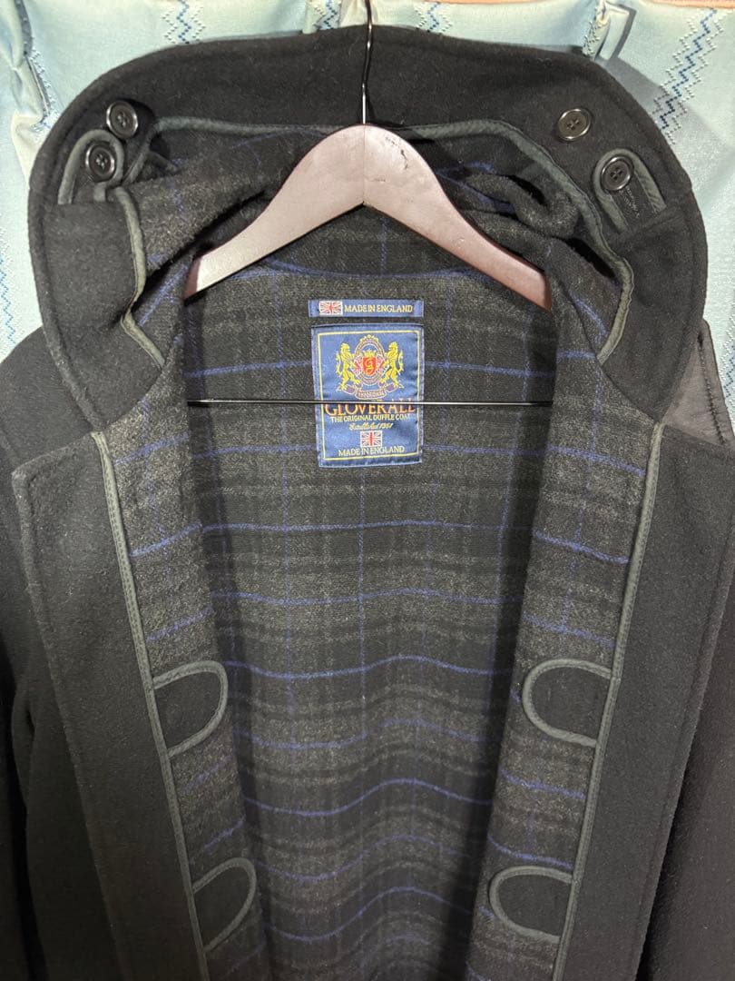 英国製　グローバーオール　GLOVERALL　ダッフルコート　US38　ブラック