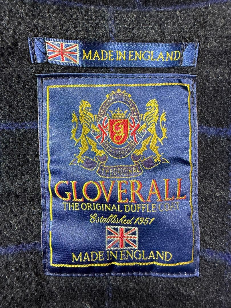 英国製　グローバーオール　GLOVERALL　ダッフルコート　US38　ブラック
