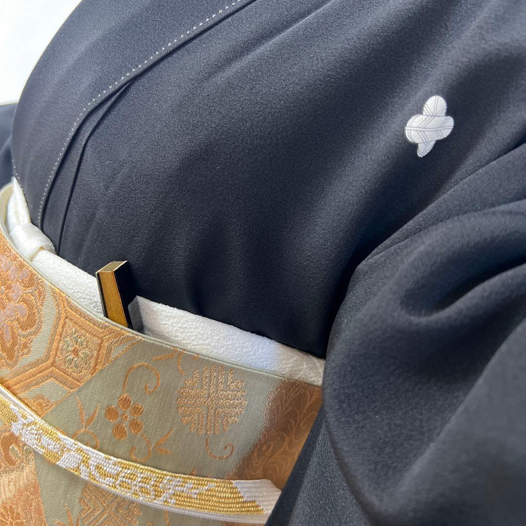 478 黒留袖フルセット 正絹 違い鷹の羽 御所車 鳳凰 松坂屋 高級 結婚式