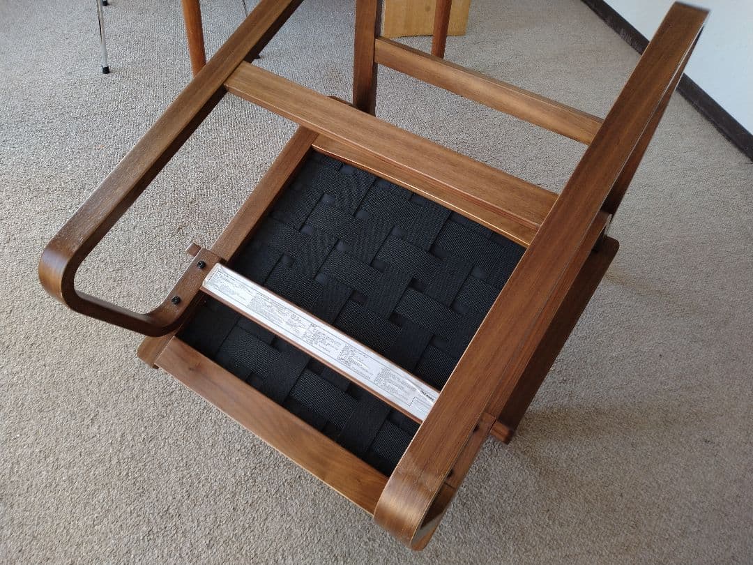 【訳あり美品】MUJI無印 ダイニングソファチェアウォールナット材/リビングでも