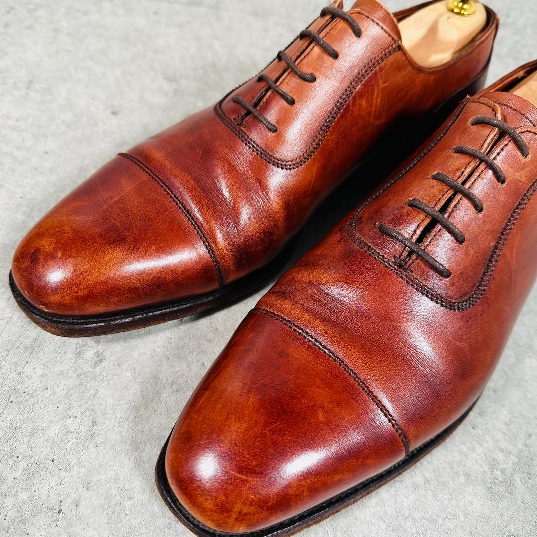 クロケット＆ジョーンズ ストレートチップ 内羽根 革靴 レザー 9780-11B