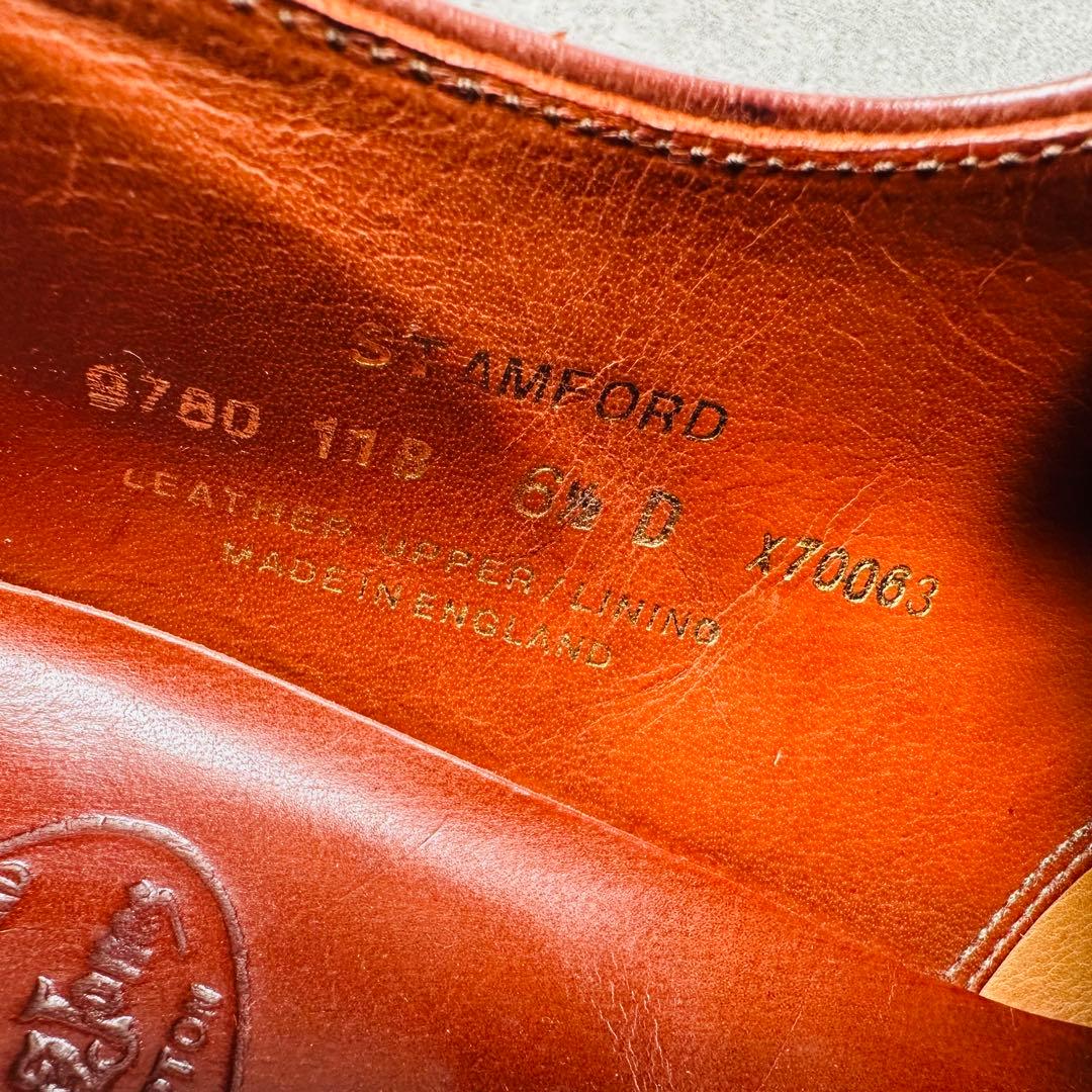 クロケット＆ジョーンズ ストレートチップ 内羽根 革靴 レザー 9780-11B