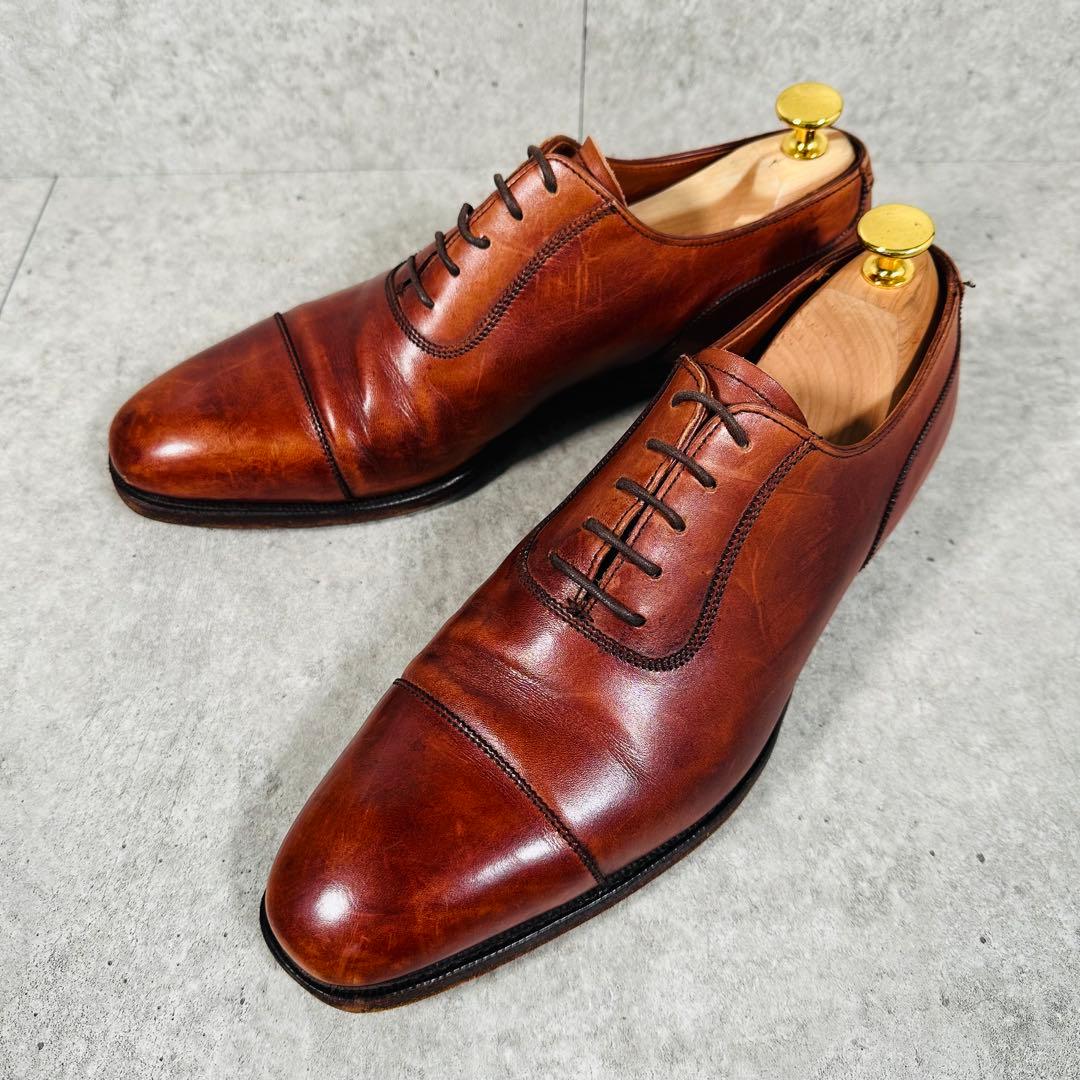 クロケット＆ジョーンズ ストレートチップ 内羽根 革靴 レザー 9780-11B