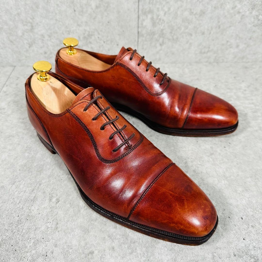 クロケット＆ジョーンズ ストレートチップ 内羽根 革靴 レザー 9780-11B