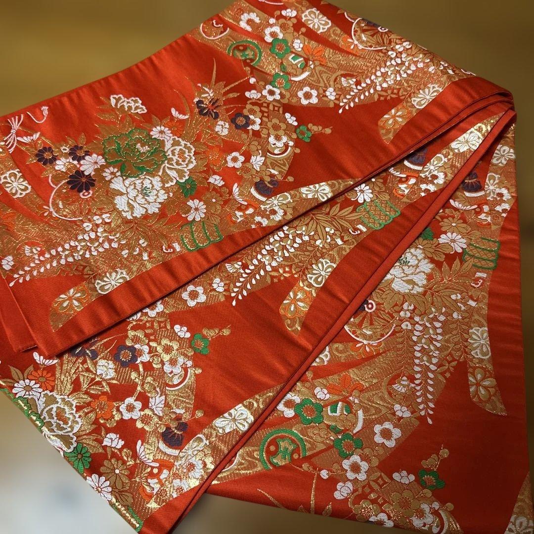 七五三　7歳　正絹着物　袋帯　小物セット　 比翼仕立て着物