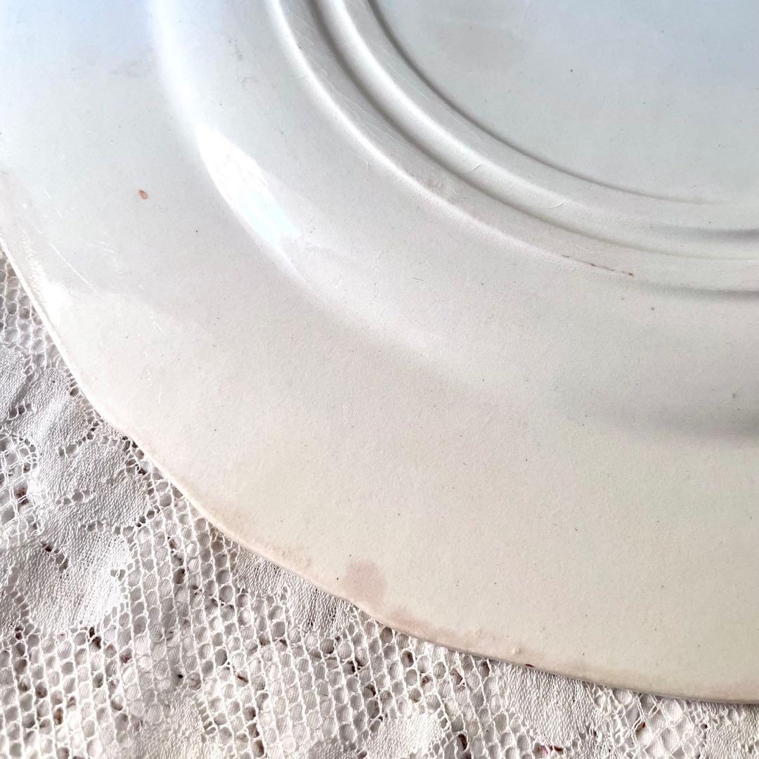 【レア】GIENジアン　REGENCE プレート　平皿　紫　フランスアンティーク