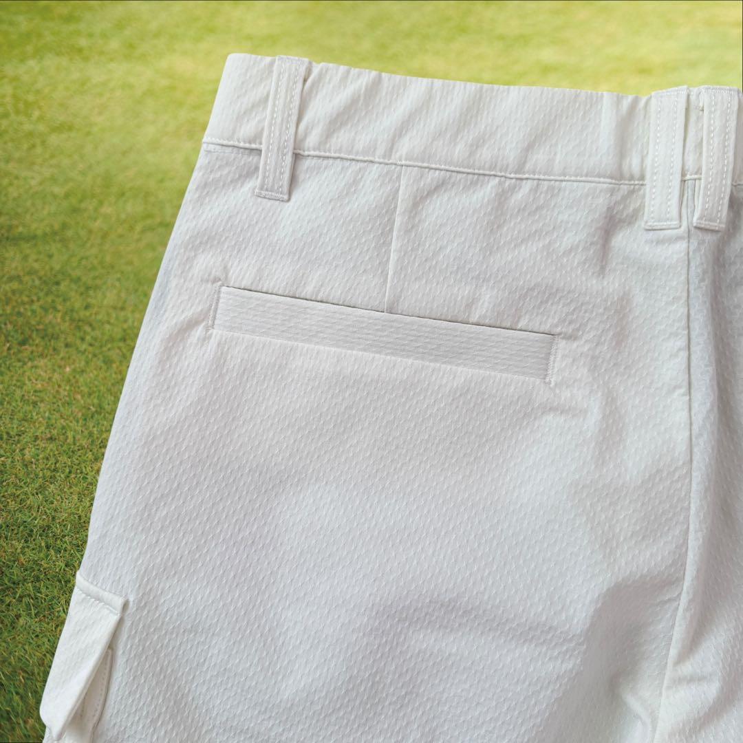 現行モデル　パーリーゲイツ　ハーフパンツ　短パン　白　ホワイト　4 M〜L相当