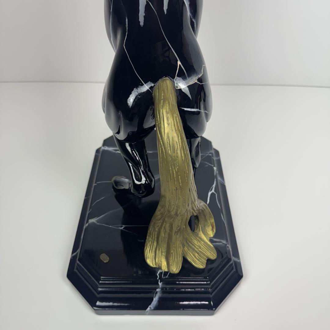 〚美品〛✦跳ね馬 陶器 大理石 フィギュリン 置物✦