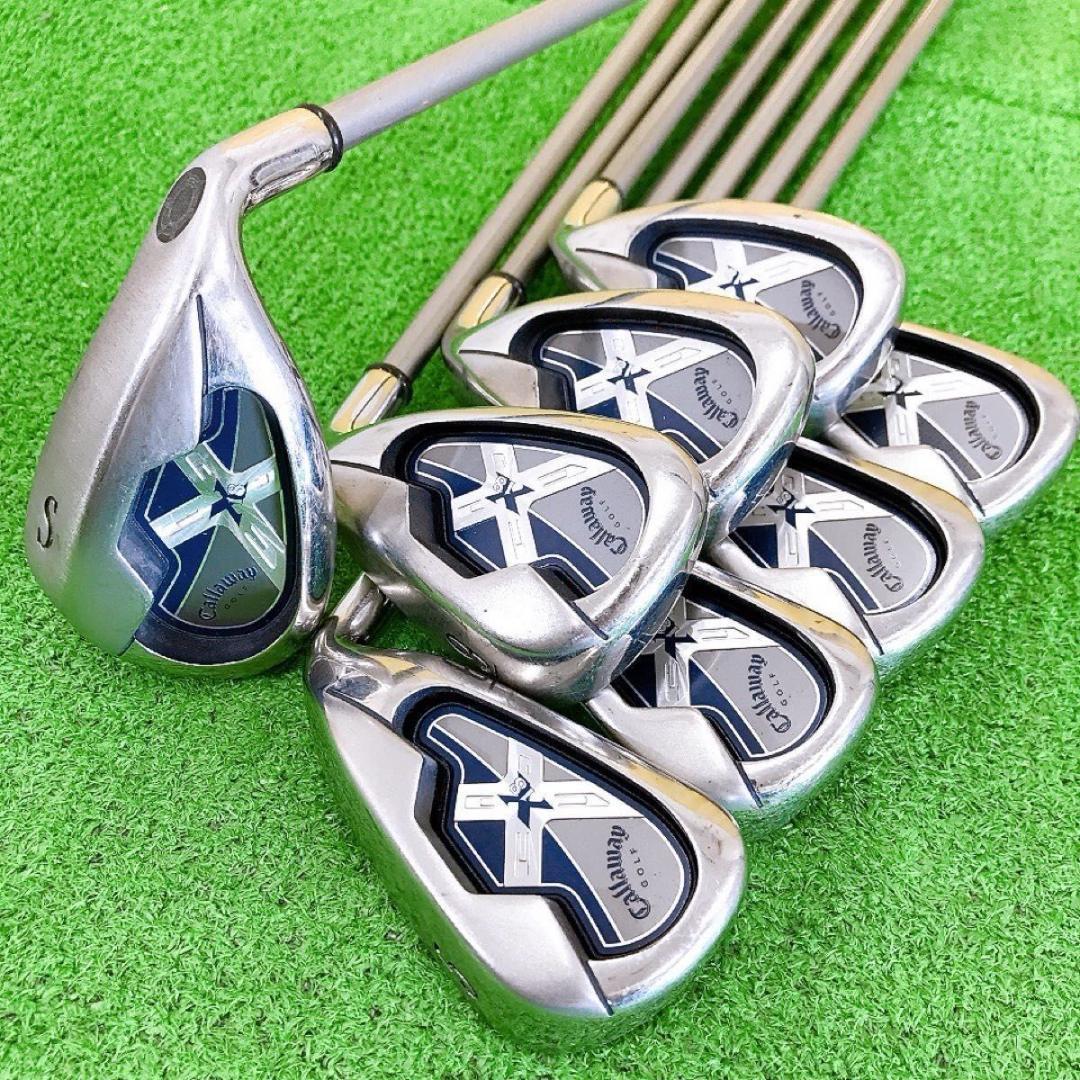 テ18★キャロウェイ X-18 8本アイアンセット SR メンズ JV 70i