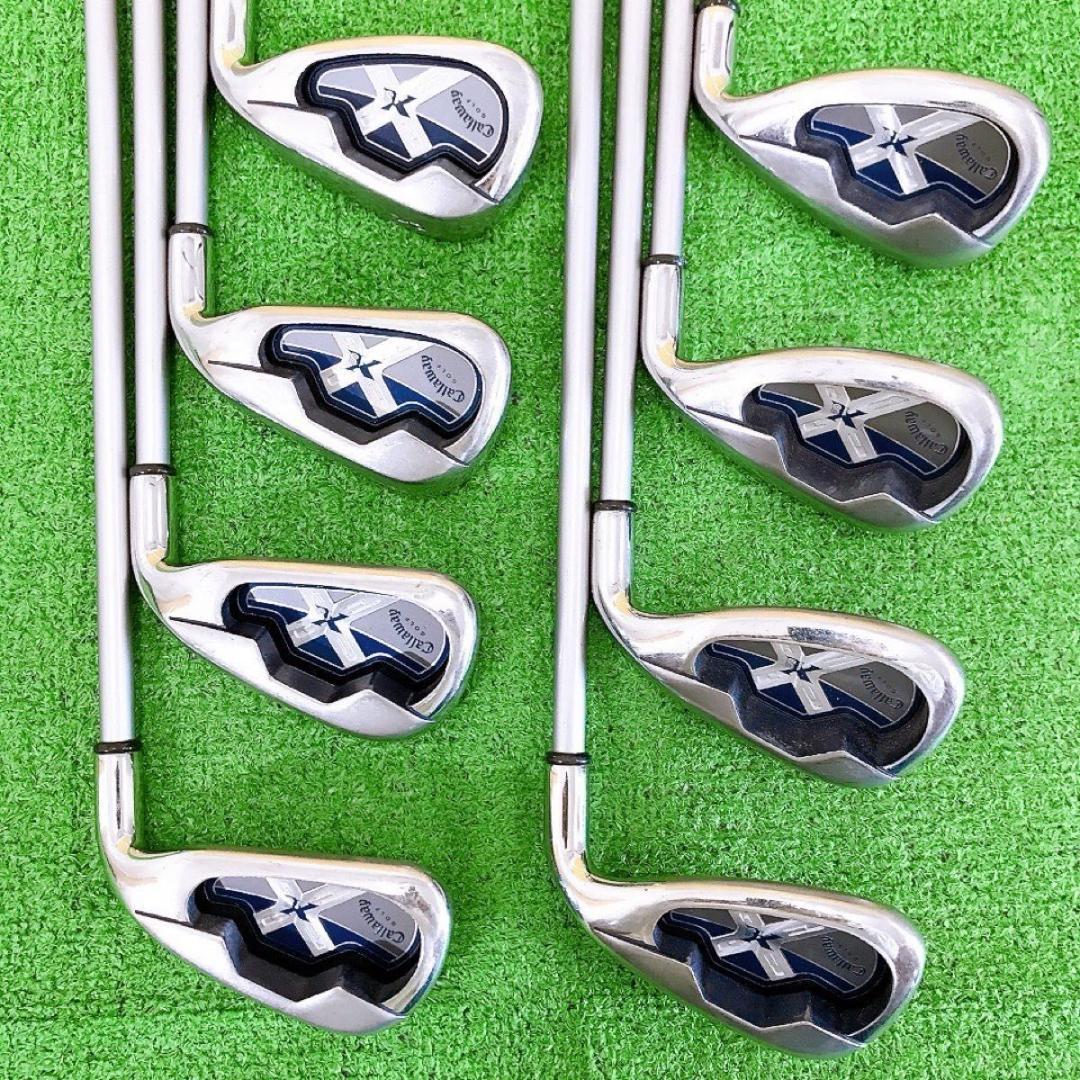 テ18★キャロウェイ X-18 8本アイアンセット SR メンズ JV 70i