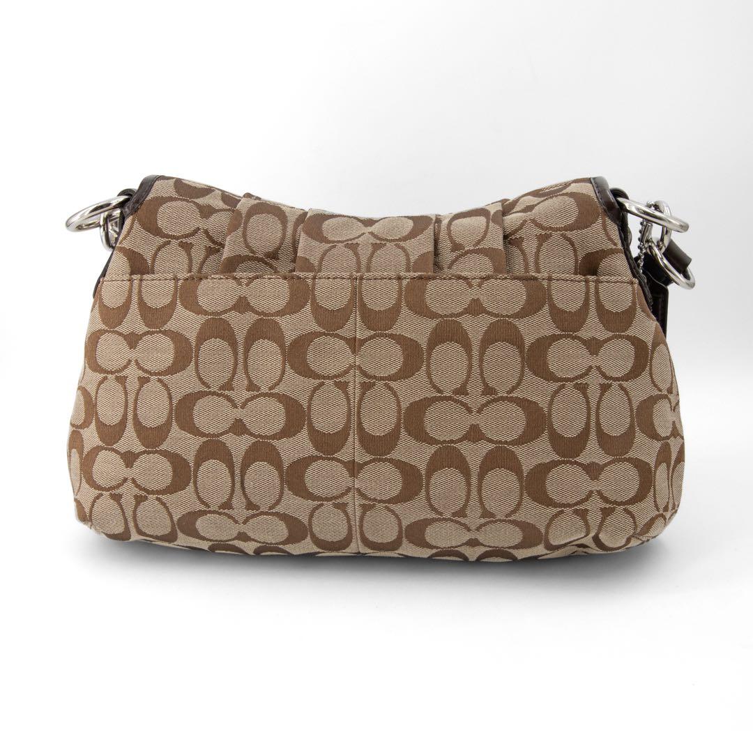A075【美品】COACH／コーチ　ソーホー　ワンショルダーバッグ　シグネチャ