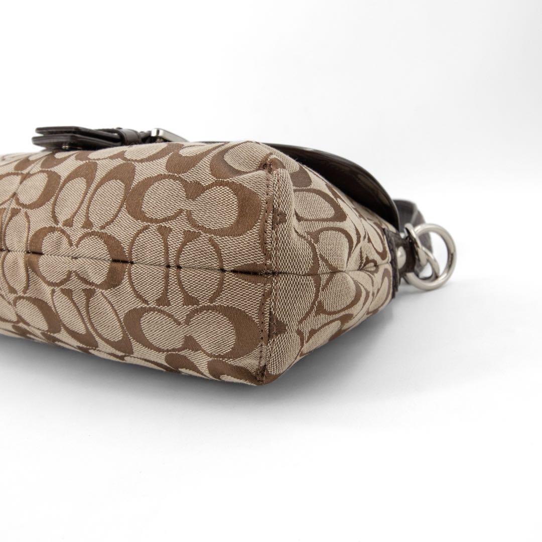A075【美品】COACH／コーチ　ソーホー　ワンショルダーバッグ　シグネチャ