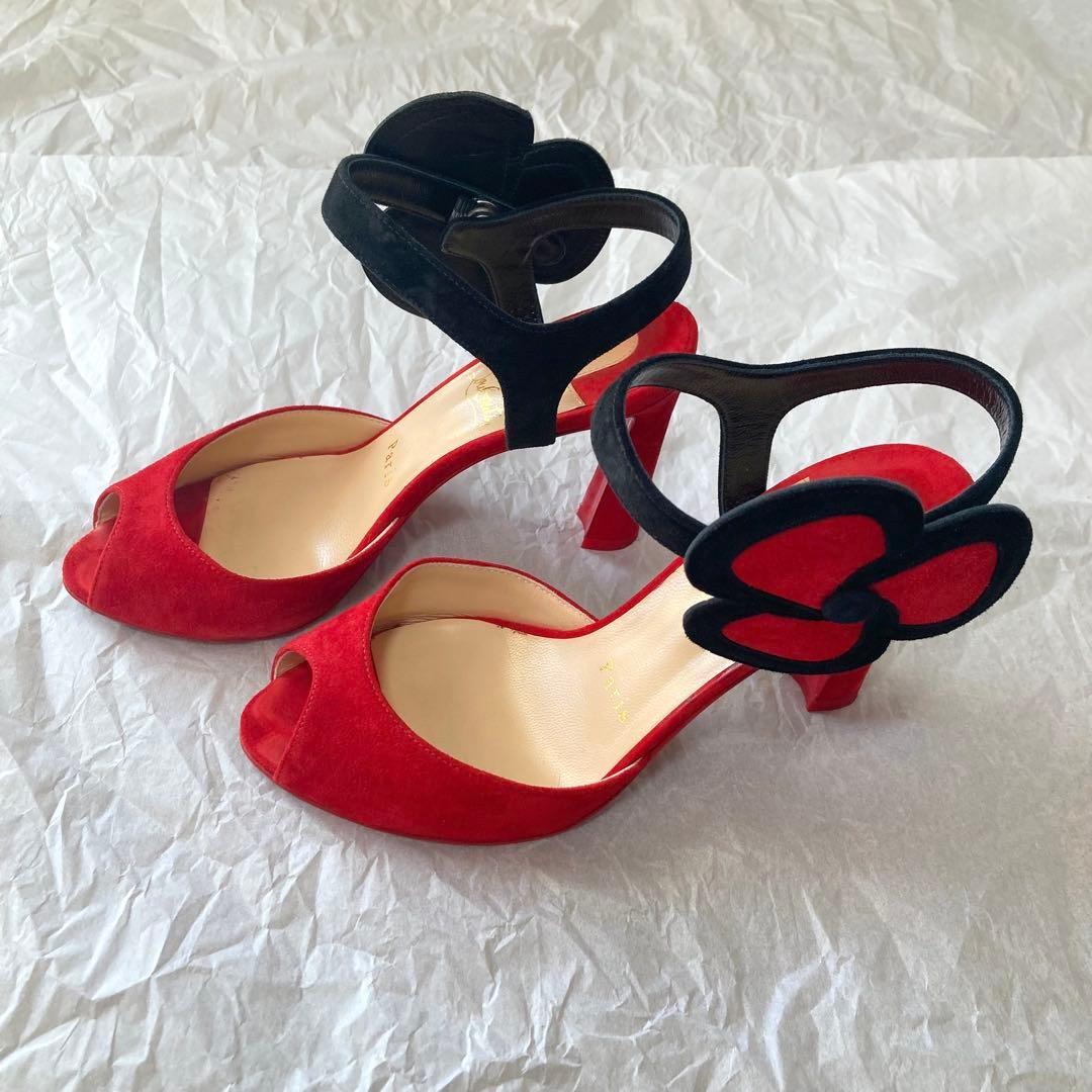 クリスチャンルブタン フラワーモチーフ サンダル35.5