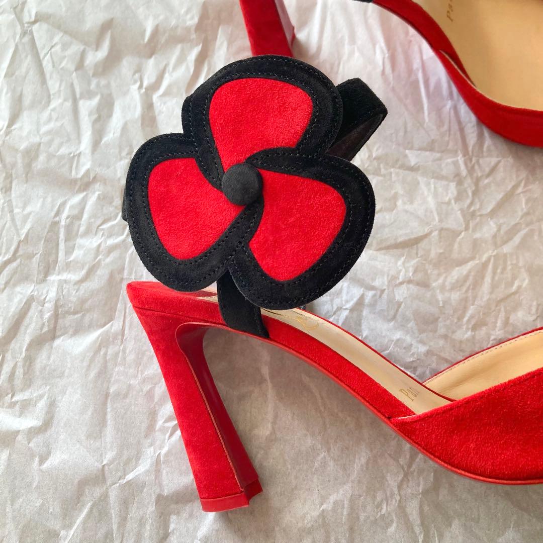クリスチャンルブタン フラワーモチーフ サンダル35.5