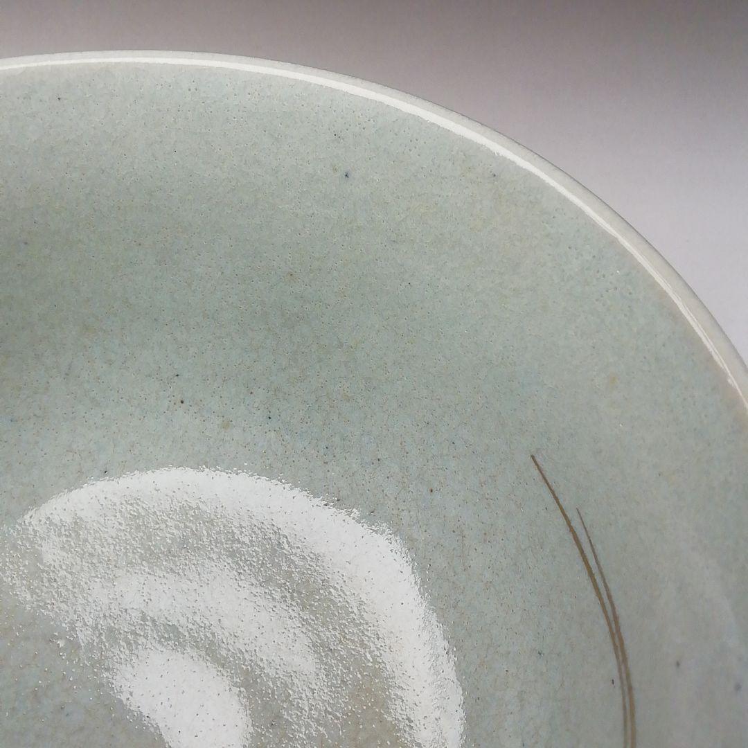 Ｔ２０９　茶碗　『掛分　八つ橋文』『橋本永豊造』　共箱　抹茶碗　茶道具