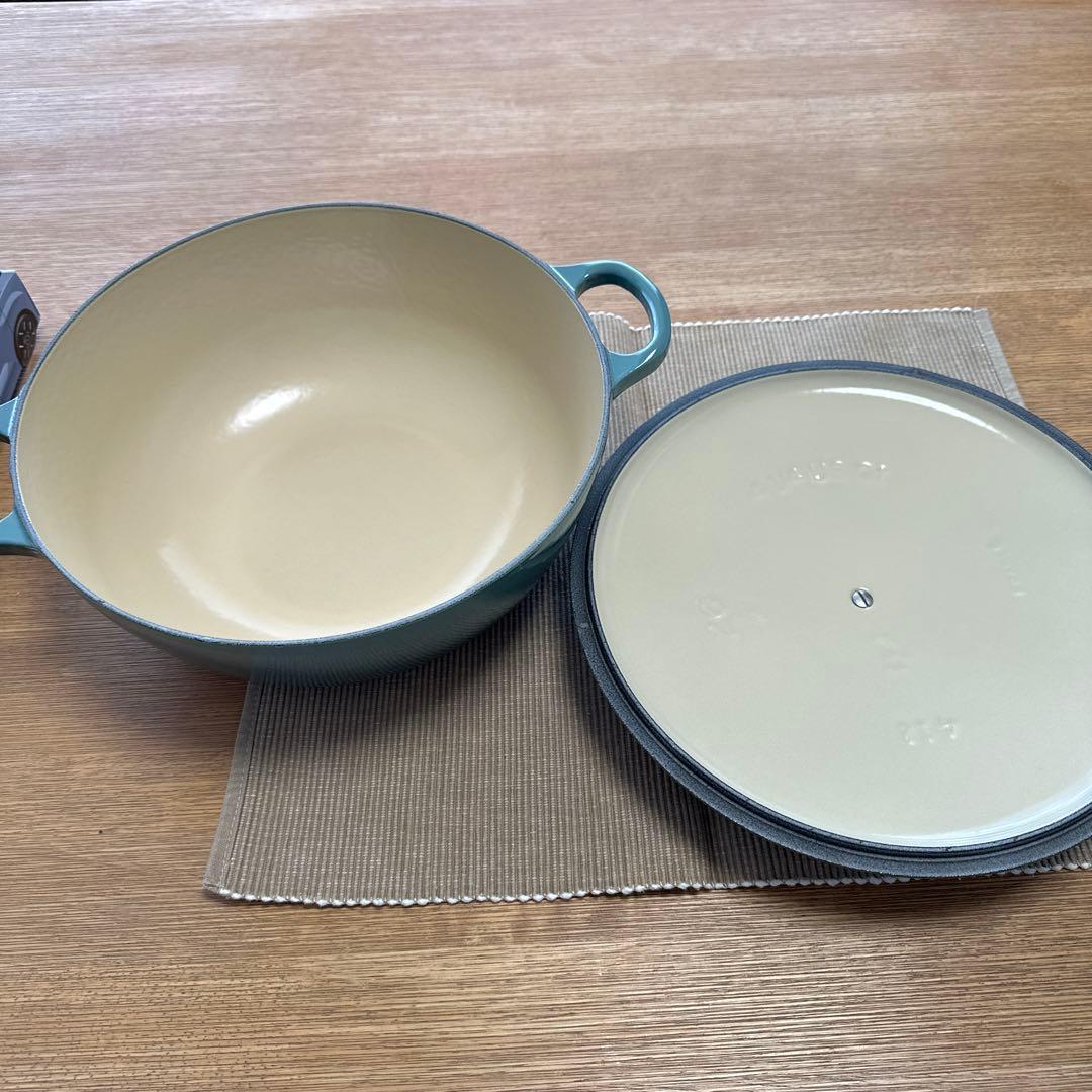 Le Creuset 両手鍋 グリーン 26cm