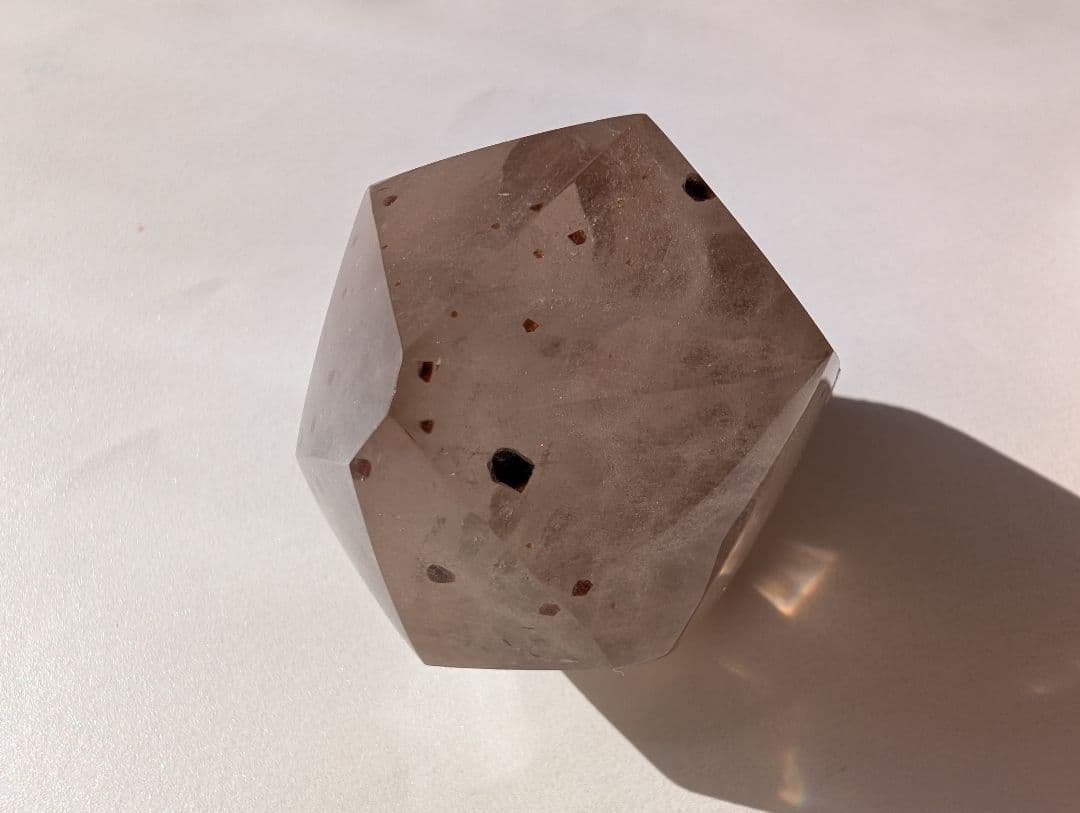 ガーネット イン クォーツ 磨き ポイント スモーキー