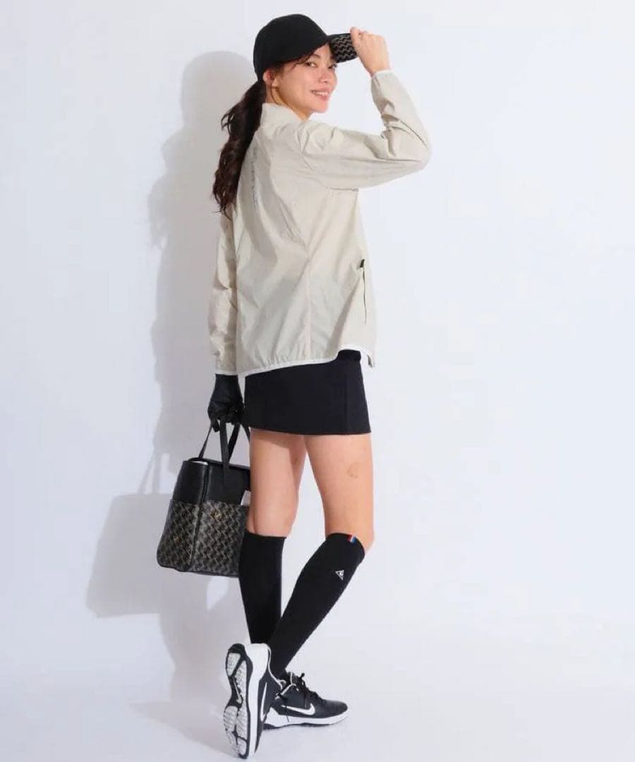 ブリーフィングゴルフ 【撥水ストレッチ】スタンドネックシャカブルゾン　美品