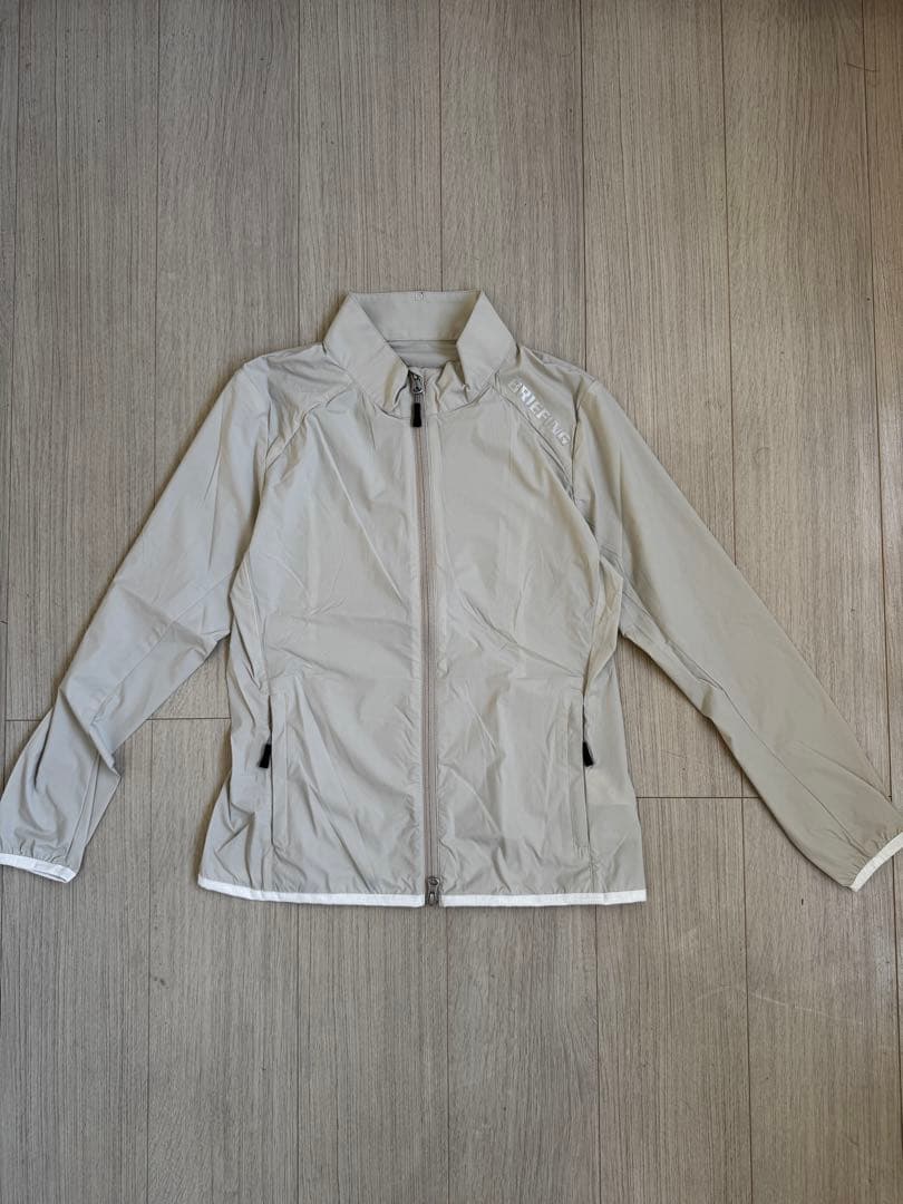 ブリーフィングゴルフ 【撥水ストレッチ】スタンドネックシャカブルゾン　美品