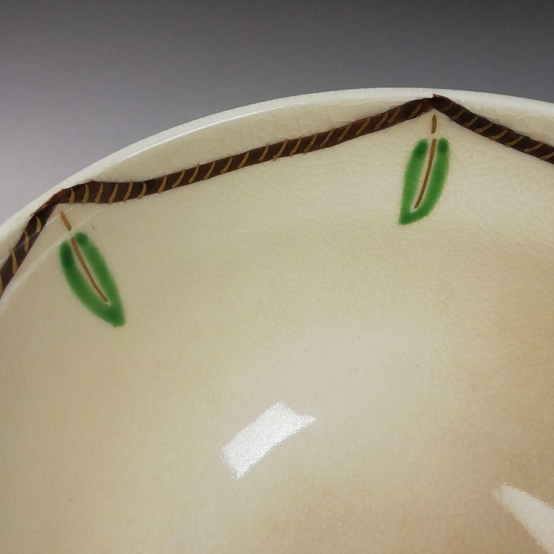 Ｗ２０　茶碗　『仁清　注連縄』『田中万祥 造』　共箱　抹茶碗　茶道具
