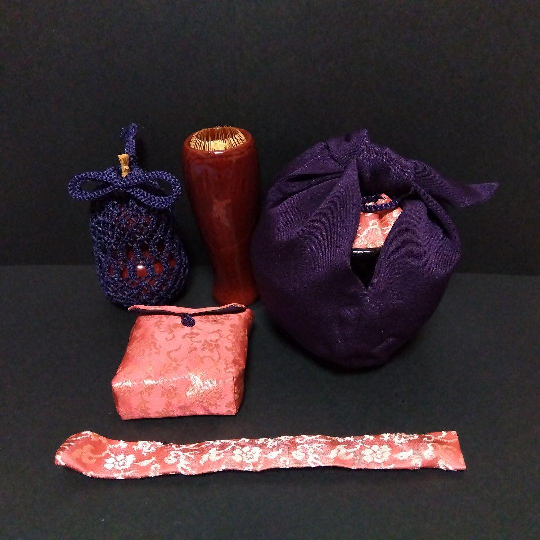 御所籠(茶碗 大津袋 平棗 茶巾箱 仕覆 茶筅筒 振出 網袋 茶杓 古帛紗)外箱