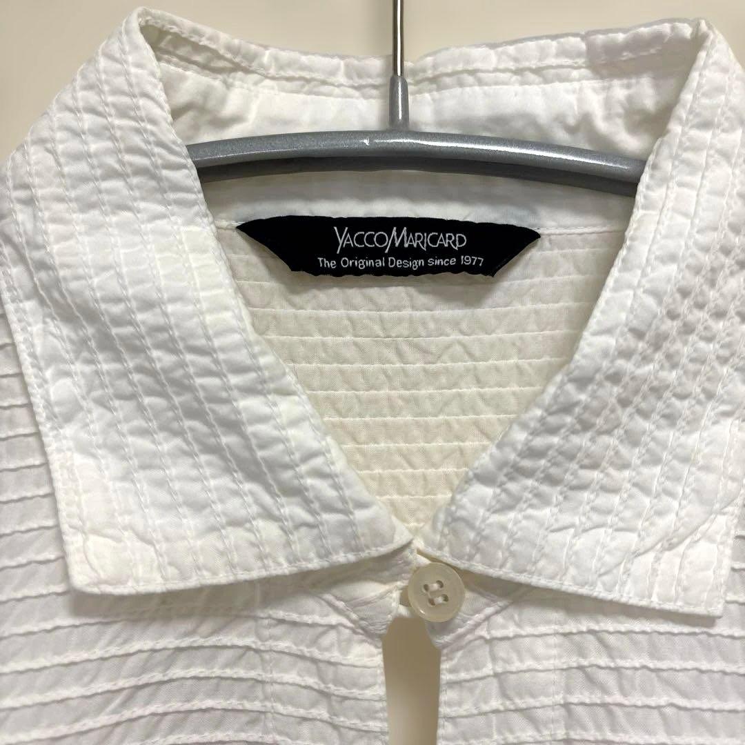 YACCO MARICARD 総ピンタックシャツ　シャツワンピース　未使用品