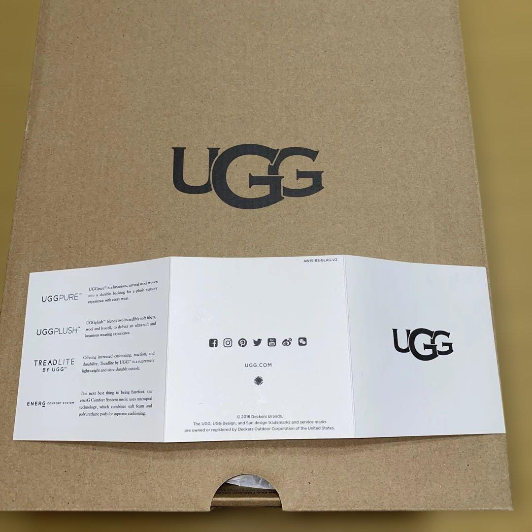 【新品】UGG　アグ　 ムートンブーツ　ブラック25㎝