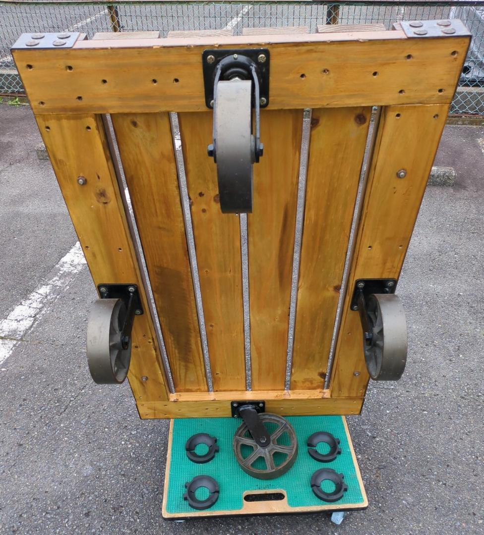 〈たのめる便・現状渡し〉トロリーテーブル ヴィンテージ風