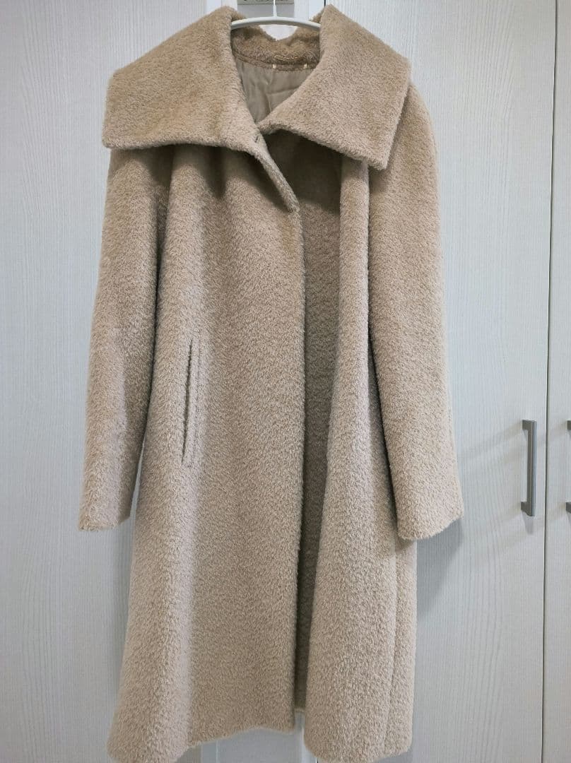極美品✨マックスマーラ　テディベアコート　ロングコート　アルパカ混　38⑥