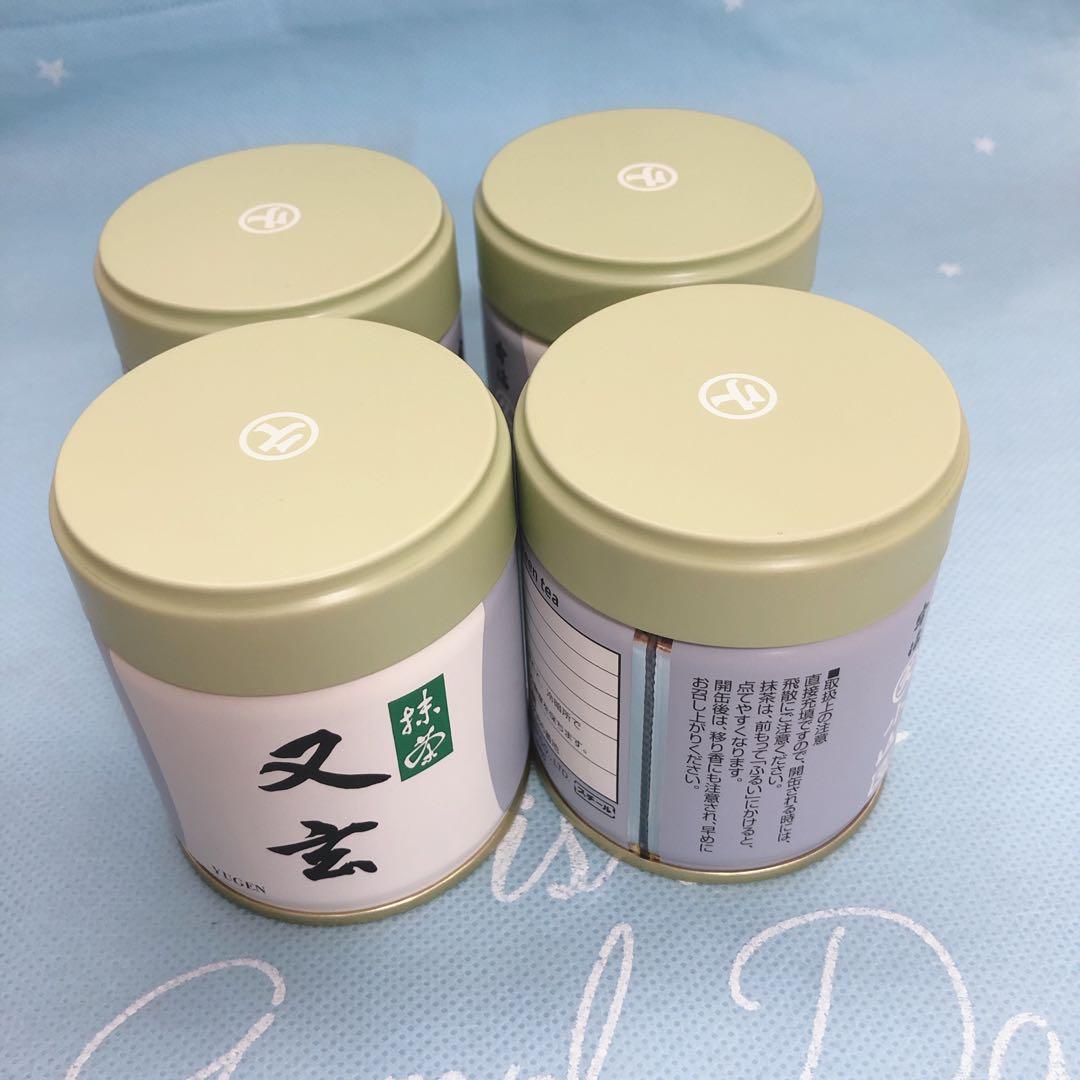 新品、丸久、Marukyu 宇治抹茶 又玄と五十鈴 缶入 40g 4缶セット