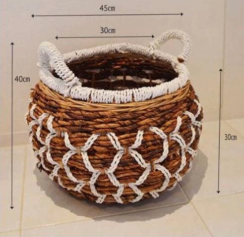 アジアン バリ島 バナナリーフ 特大 バスケット 籠 収納 家具 ランドリー