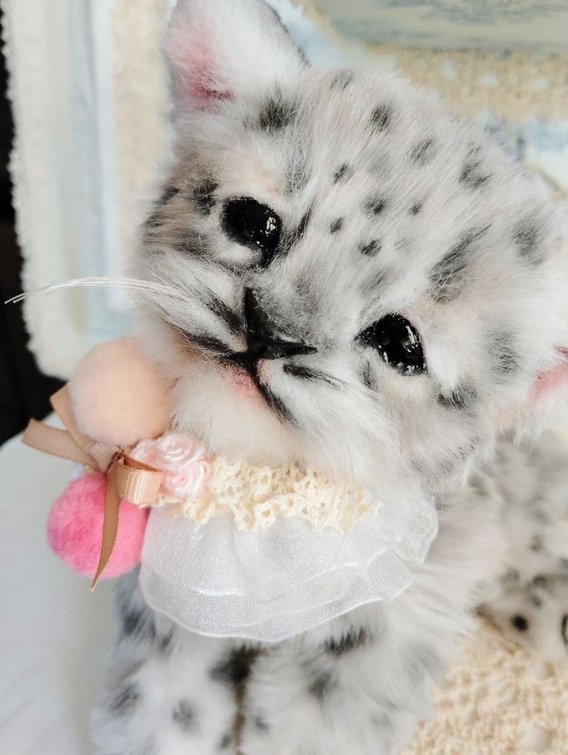 ユキヒョウベビー♡赤ちゃん♡アートドール♡ぬいぐるみ♡