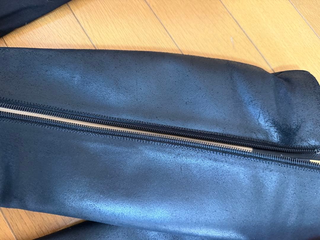 CHANEL シャネル　ヌバック　レザー　ココマーク　ロングブーツ　36